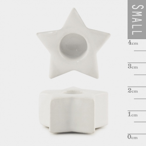 Single Star Candle Holder with Candle by East of India